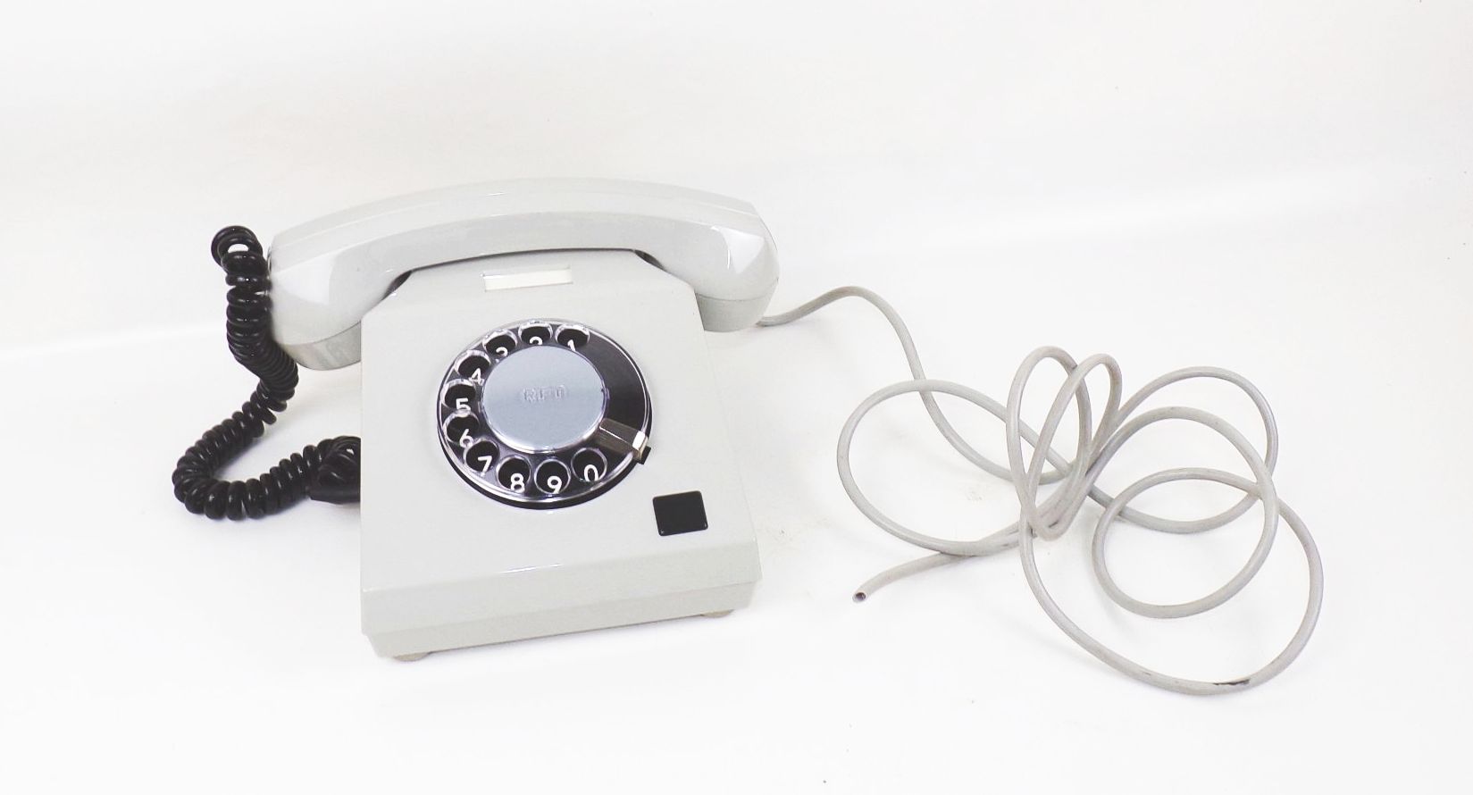 Altes DDR Telefon Wählscheibe Unbenutzt Grau NOS Vintage 
