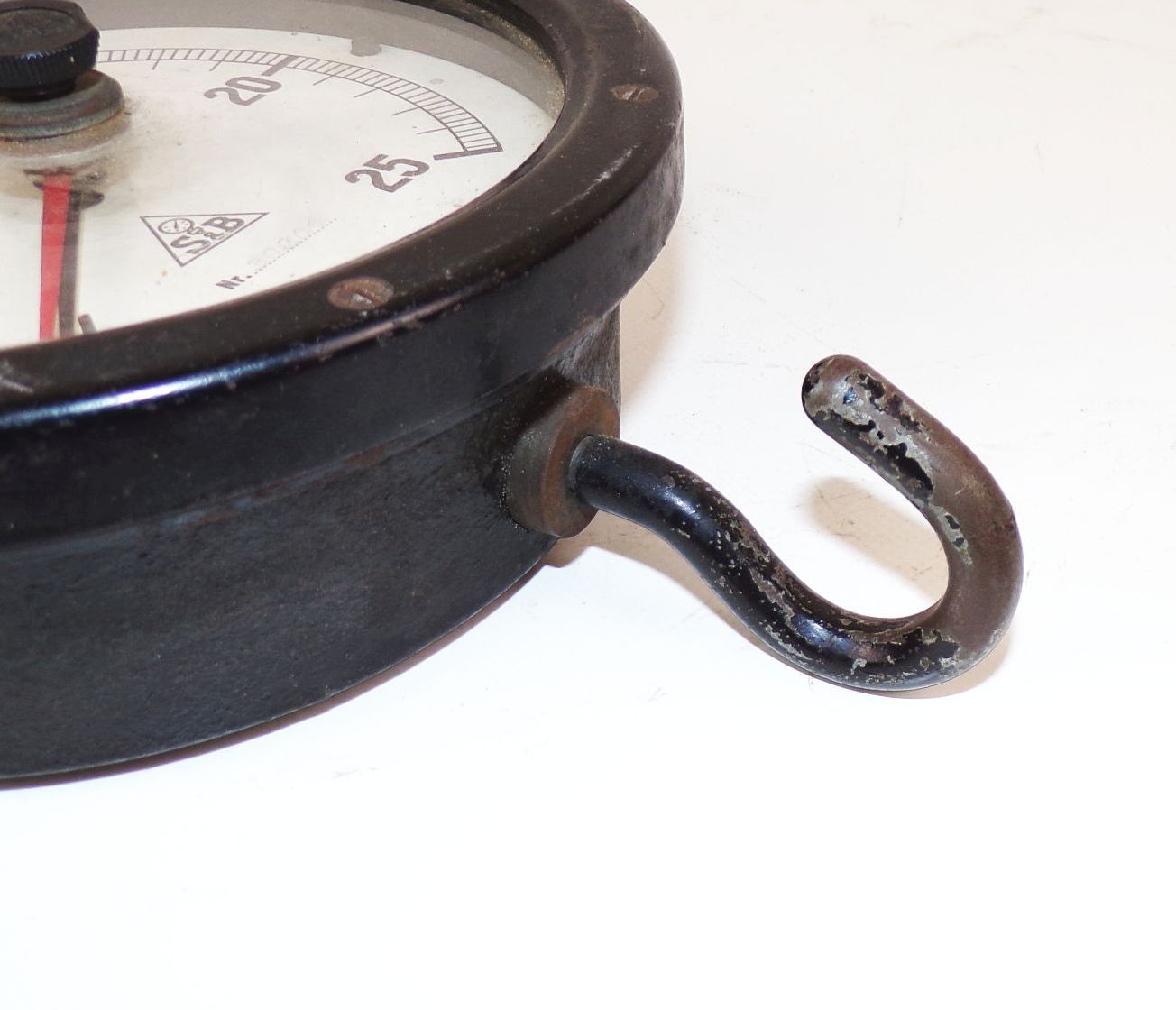 Alter Zugkraftmesser S u B 0 bis 25 kg Gewicht Zugwaage