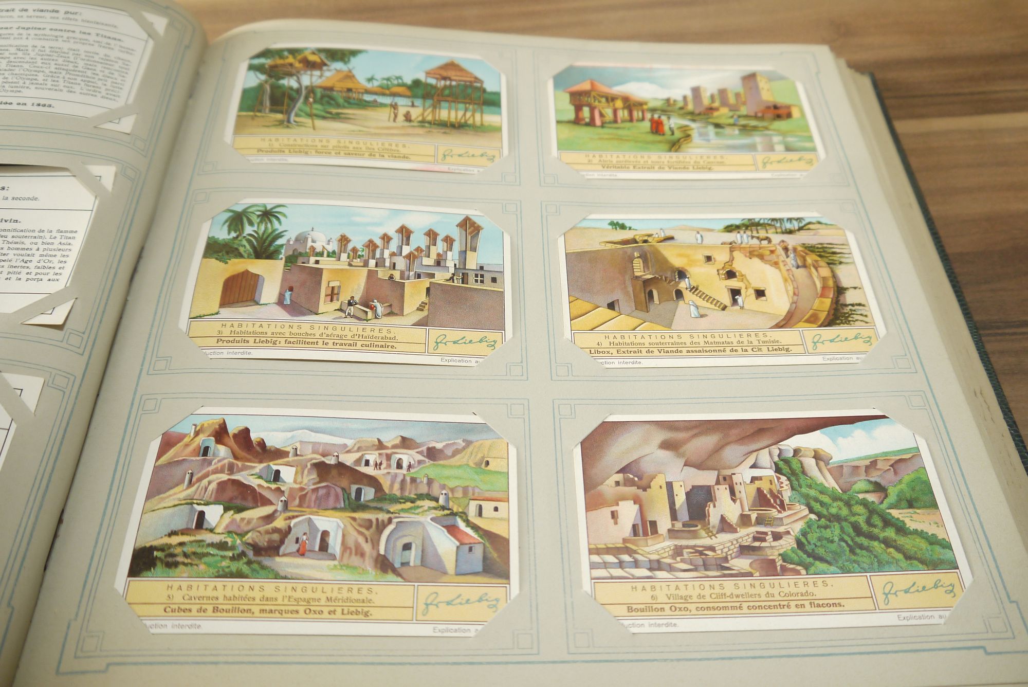 Chromo Album ca 50 Seiten 300 Karten Liebig Sammelbilder