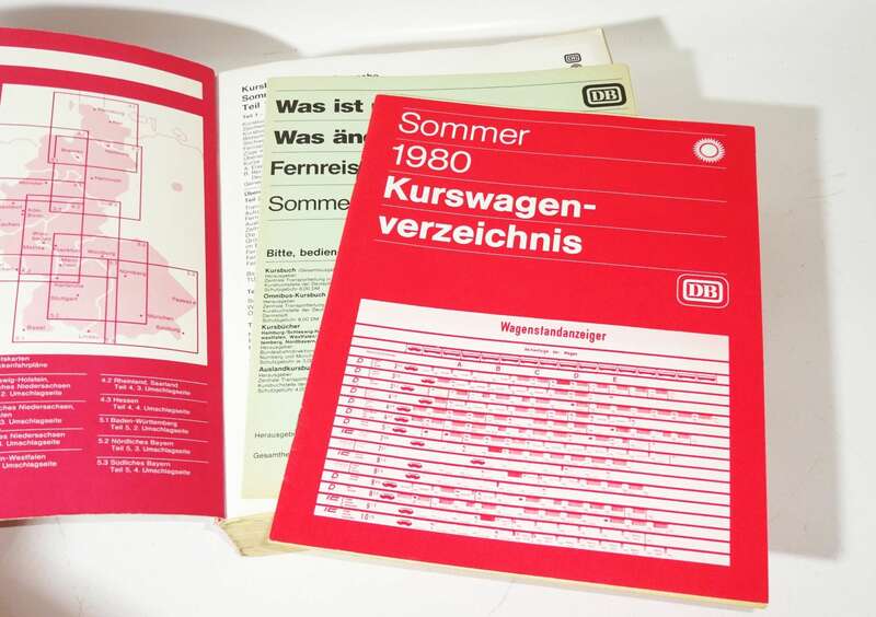 Sommer Kursbuch 1980 Gesamtausgabe Deutsche Bahn Dienststück 