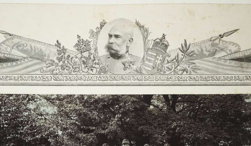 Pappfoto kuk Soldaten Thersienstadt um 1910 Patriotik Reservistenbild Pappfoto kuk Soldaten Thersienstadt um 1910 Patriotik Reservistenbild