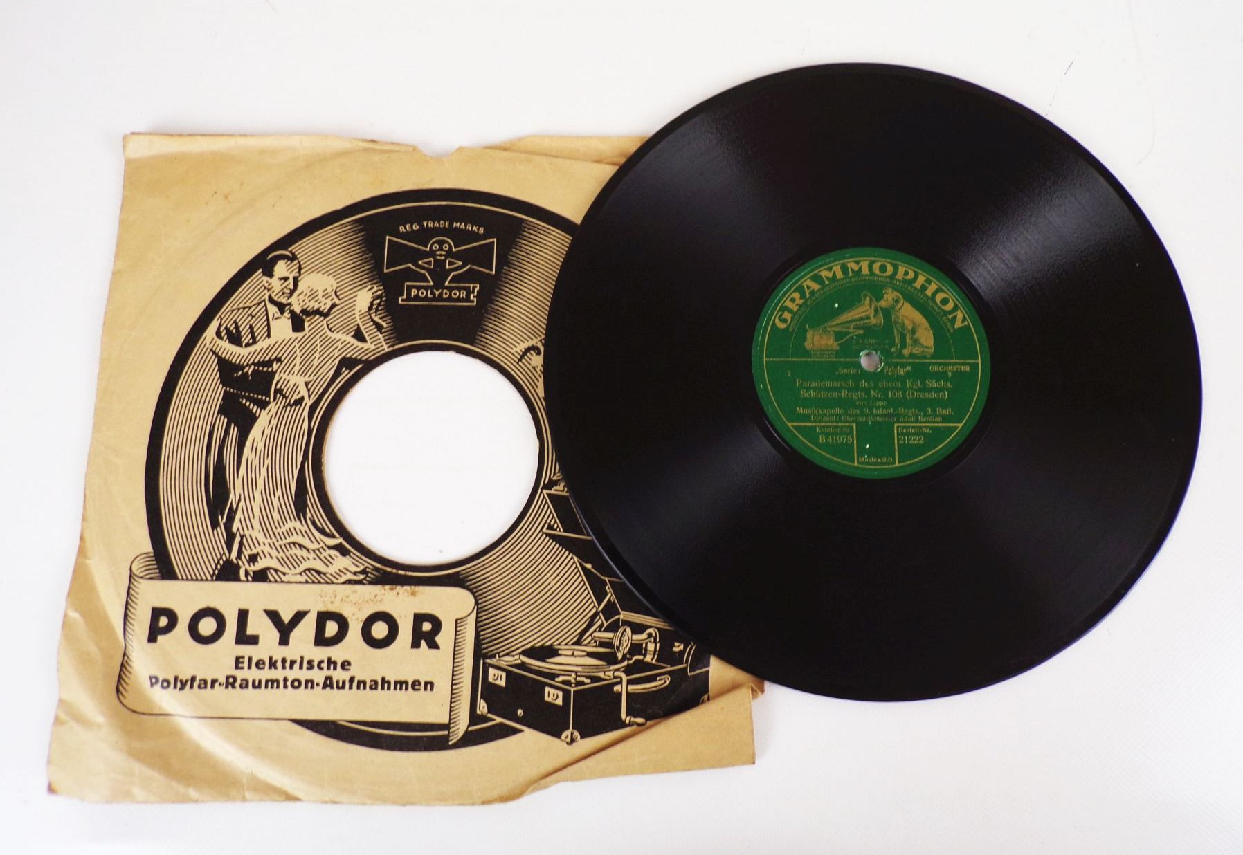 Schellack Parademarsch ehem kgl Sächsischen Schützen Regiments Nr 108