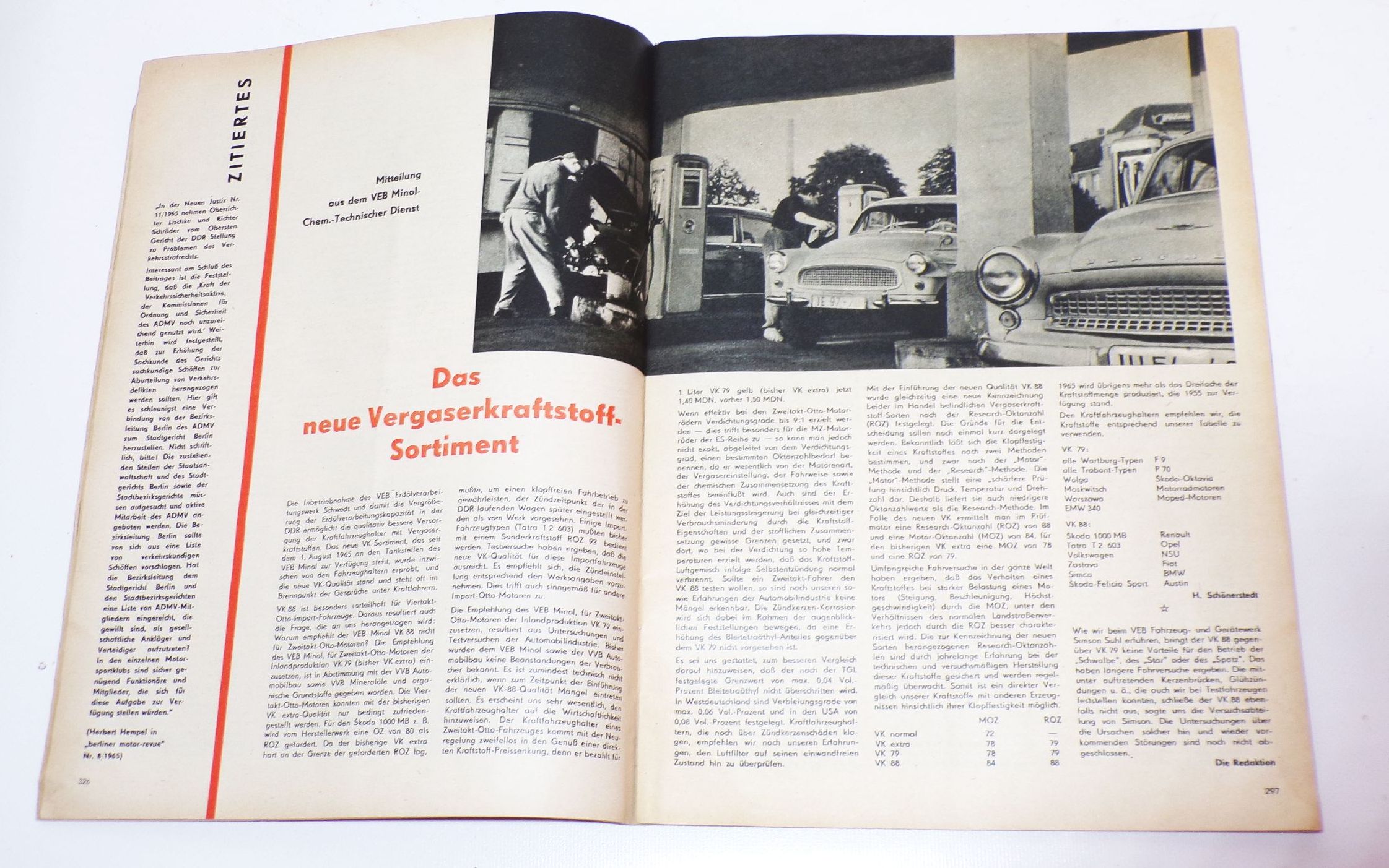 Der deutsche Straßenverkehr 9 / 10 1965 Wartburg 312 Mercedes Zeitung