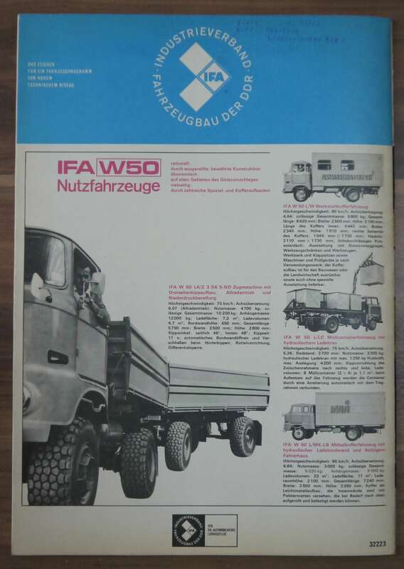 Neues vom Polski Fiat KFT Februar 1971 IFA W50 L S Sattelzugmaschine