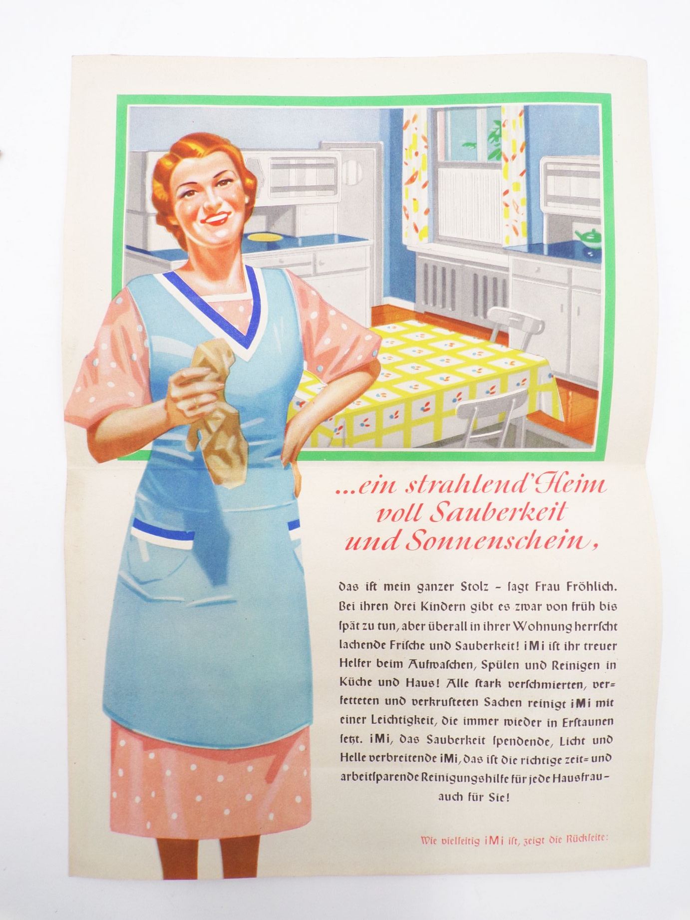 Alte Persil Imi Henko Waschmittel Reklame Prospekt 1938 Papierwerbung
