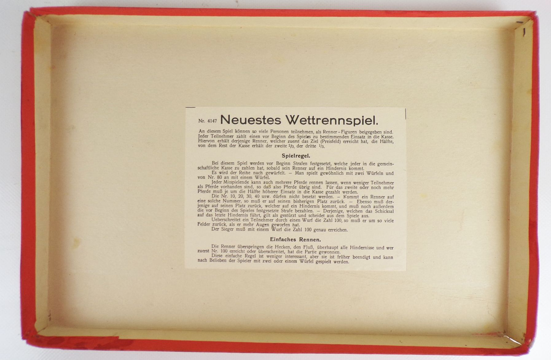 Wettrennen Brettspiel Würfelspiel Pferderennen Zinnfiguren 1930 er Wettrennen Brettspiel Würfelspiel Pferderennen Zinnfiguren 1930 er