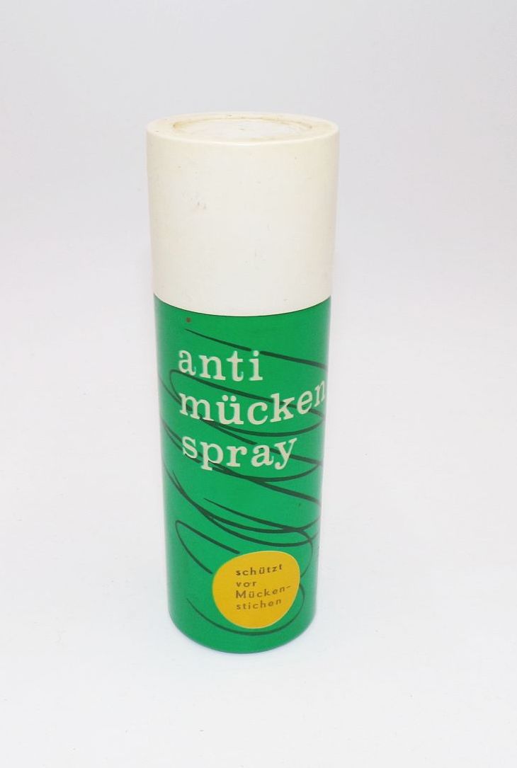 Anti Mücken Spray DDR mit Inhalt VEB Aerosol Automat Karl Marx Stadt