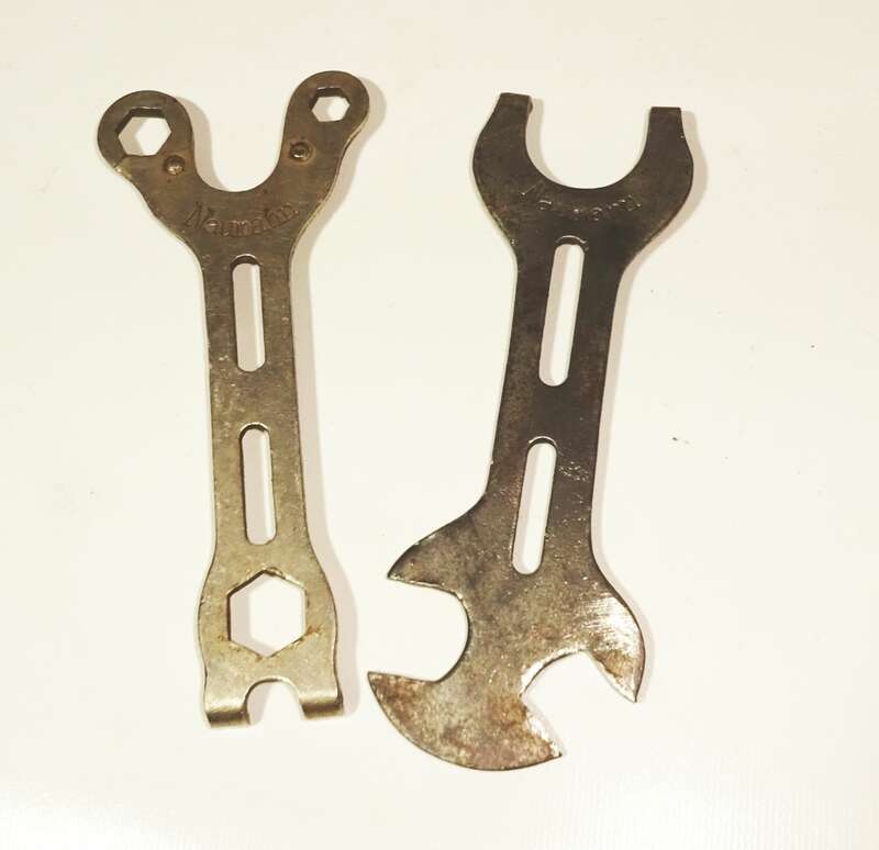 Naumann Werkzeugschlüssel 2 Stück Abzieher Fahrradschlüssel Nabenschlüssel