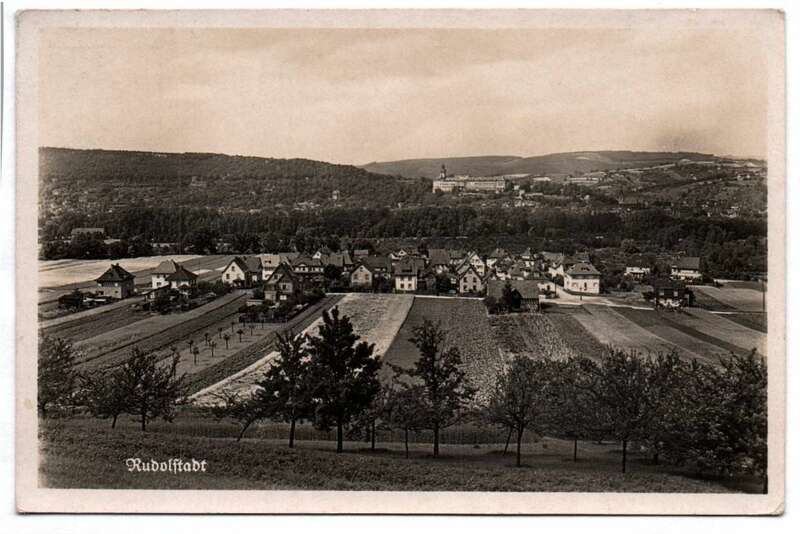 Alte Postkarte Rudolstadt erst 1954 gelaufen