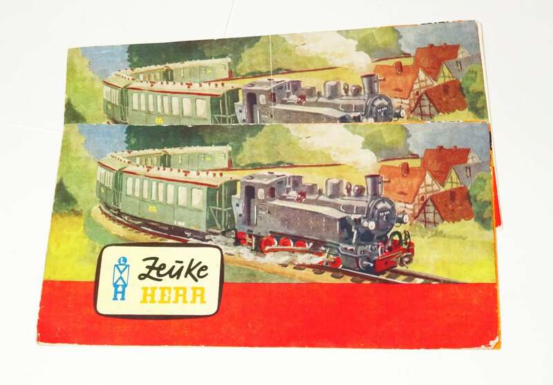 Zeuke Herr Prospekte Modellbau Tendeschmalspurlokomotive 1960er 