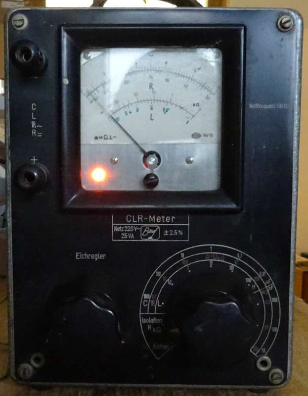Altes CLR-Meter Meßgerät Bittorf 220 V ~ 25 VA vintage Meßinstrument 