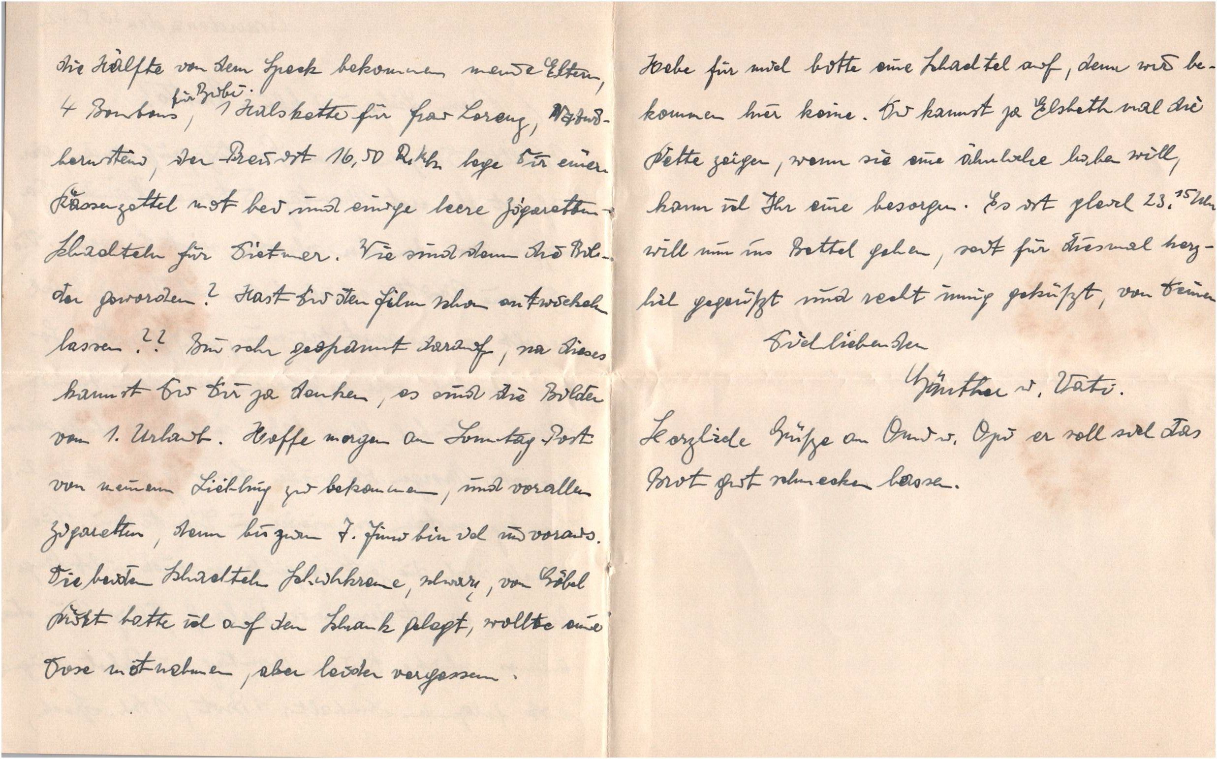 Feldpost Brief 1942 Kriegsgefangenen Lager Graudenz mit Inhalt Stempel Feldpost Brief 1942 Kriegsgefangenen Lager Graudenz mit Inhalt Stempel