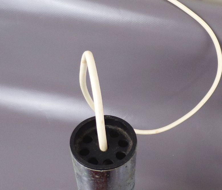 Alte Pendelleuchte 2er Preßglas E27 DDR Hängelampe 