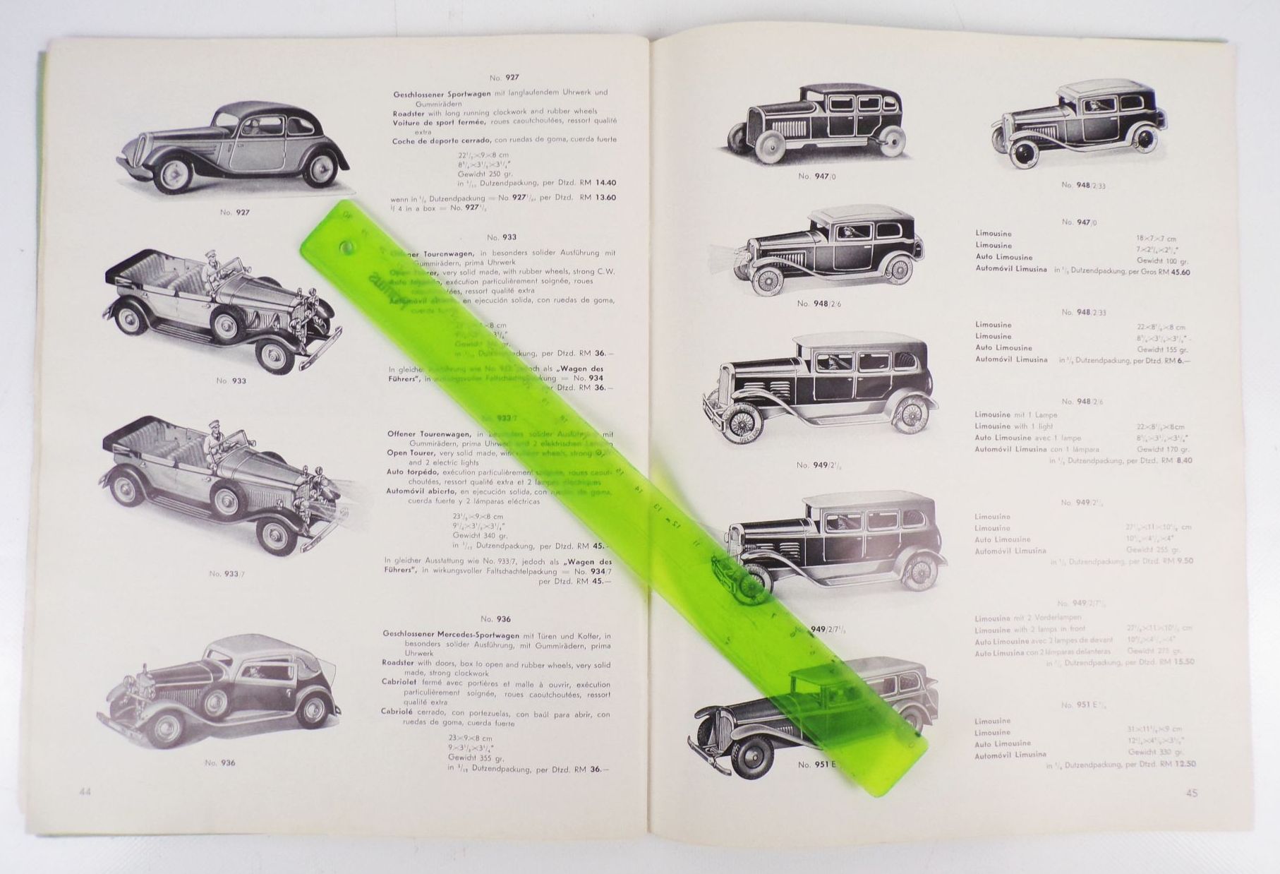 Original Tipp u Co Katalog 1937 Spielzeug Blechspielwaren Autos Flugzeuge