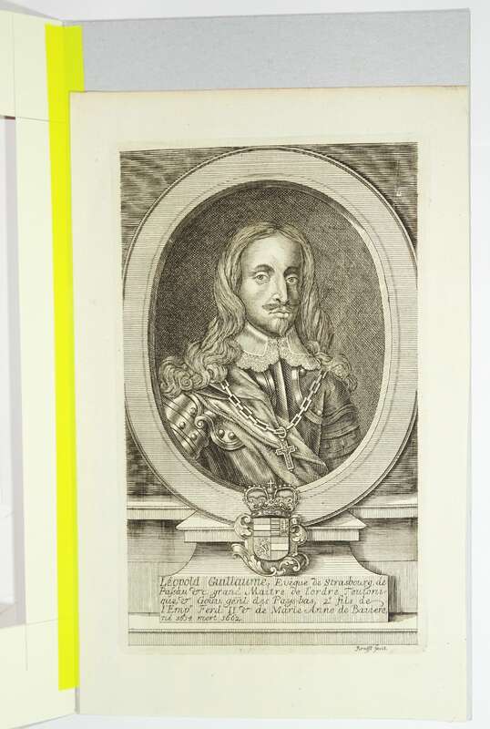 Kupferstich General Leopold Guillaume de Habsbourg 1700er 1800er Krafft Portrait 