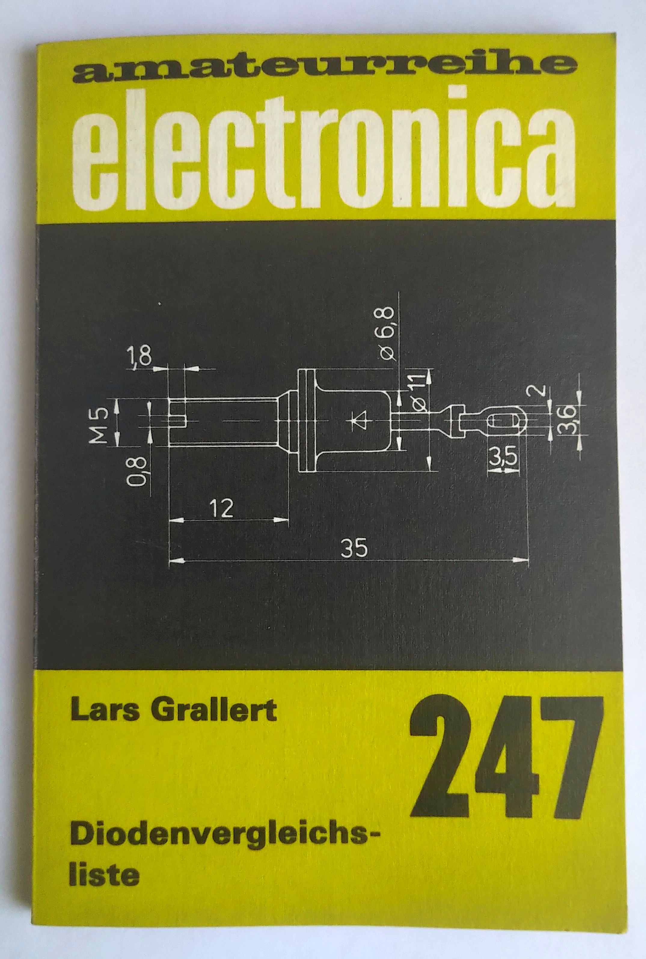 Lehrbuch amateurreihe electronica 247 Diodenvergleichsliste