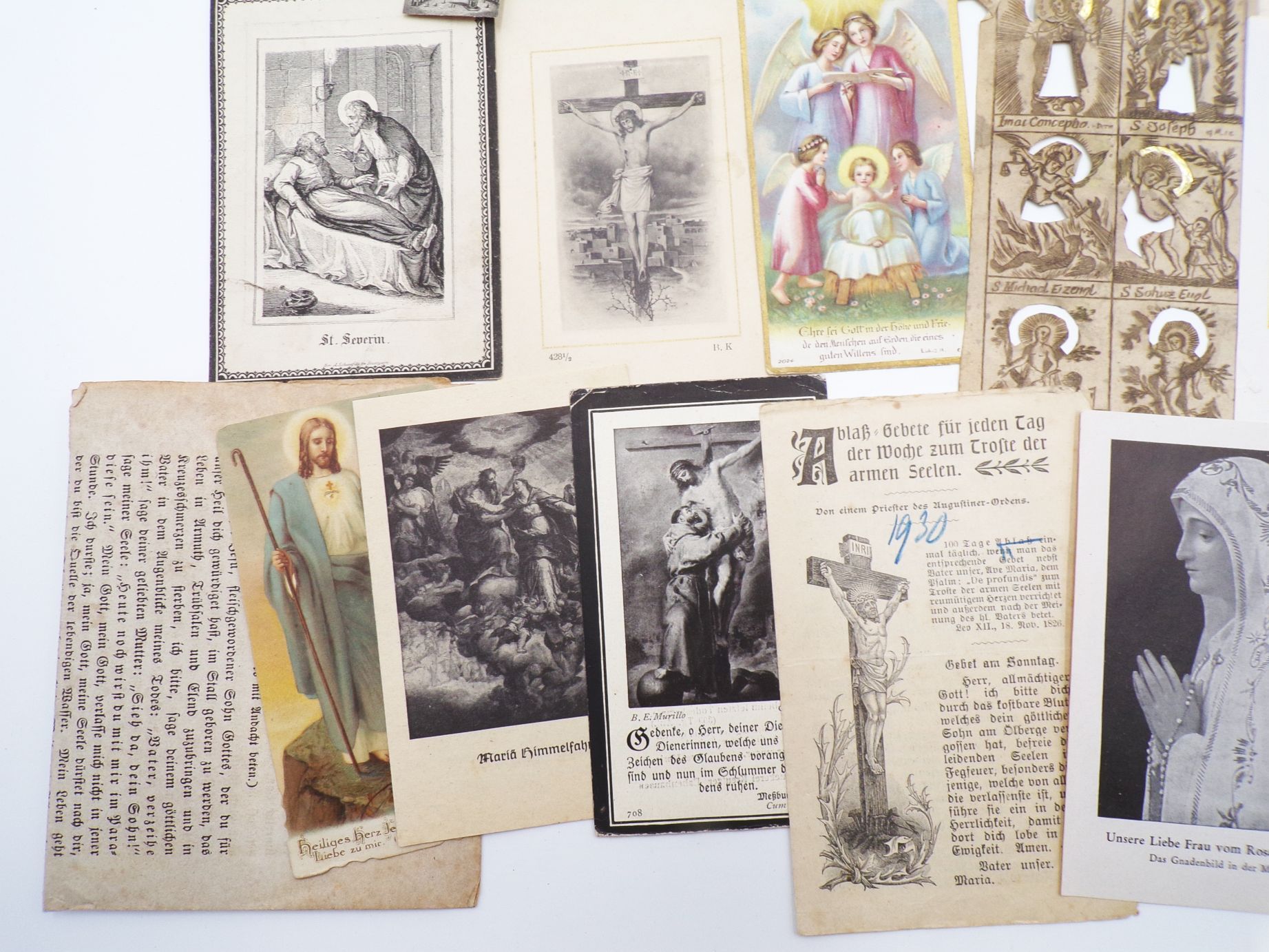 Heiligenbilder Konvolut Andachtsbilder Sterbebilder Fundgrube
