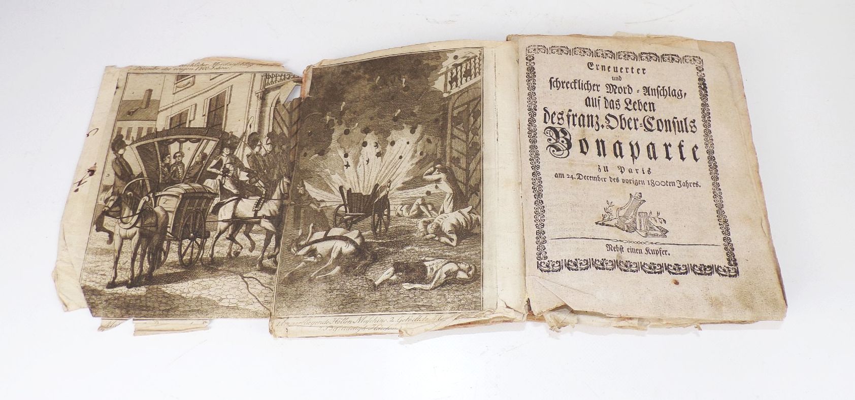 Antikes Buch Napoleon Hochwasser Merkwürdige Begebenheiten 1810 Kupfer Antikes Buch Napoleon Hochwasser Merkwürdige Begebenheiten 1810 Kupfer