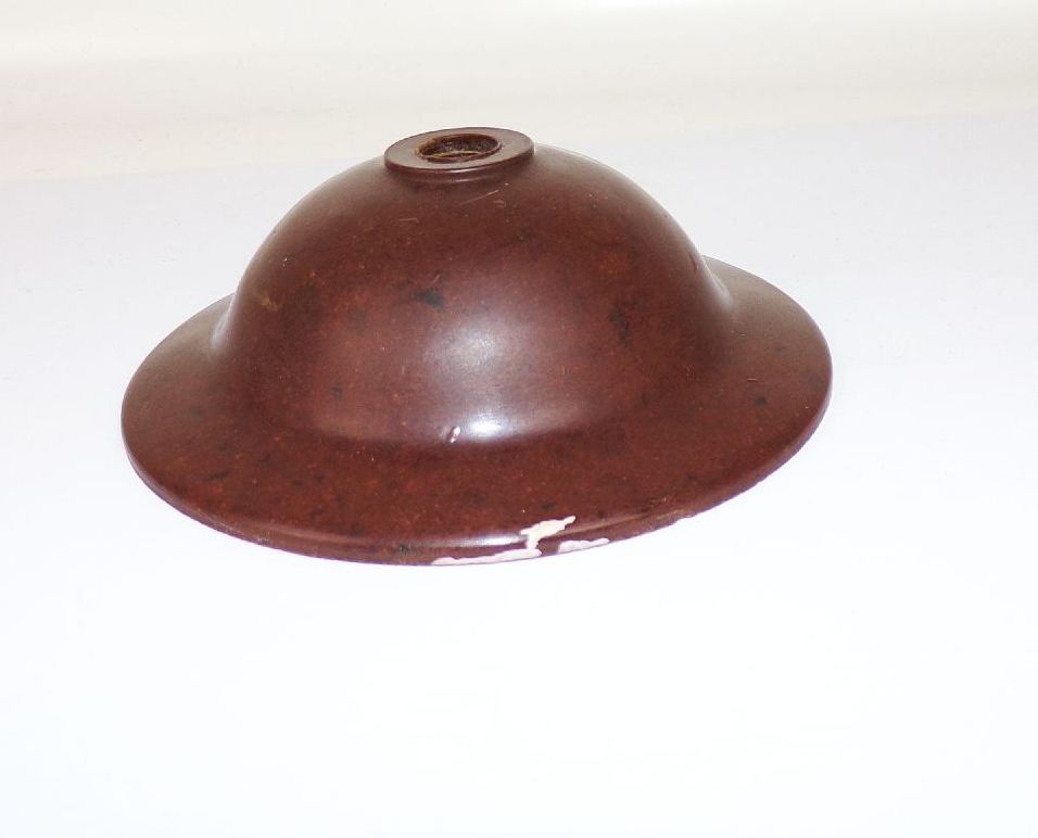 Bakelit Deckenrose Lampenersatzteil braun Baldachin Wandstück 