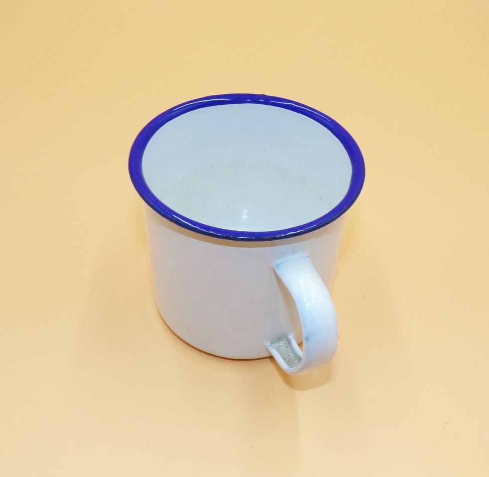 Alte Tasse Tippel Weiß Blau Gartendeko Pflanzgefäß Alte Tasse Tippel Weiß Blau Gartendeko Pflanzgefäß
