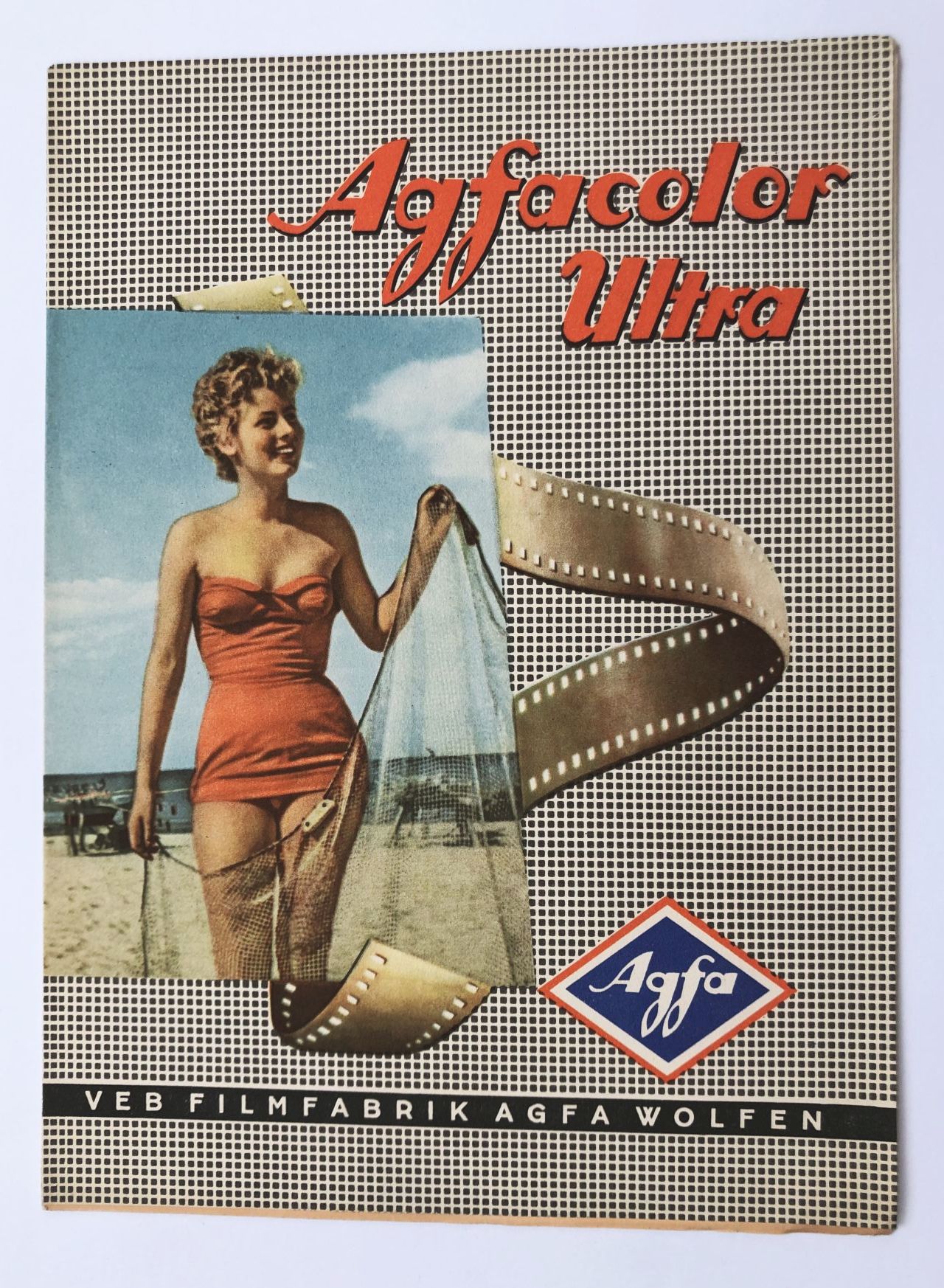 Agfacolor Ultra VEB Filmfabrik Wolfen DDR 1956 Kamera Prospekt