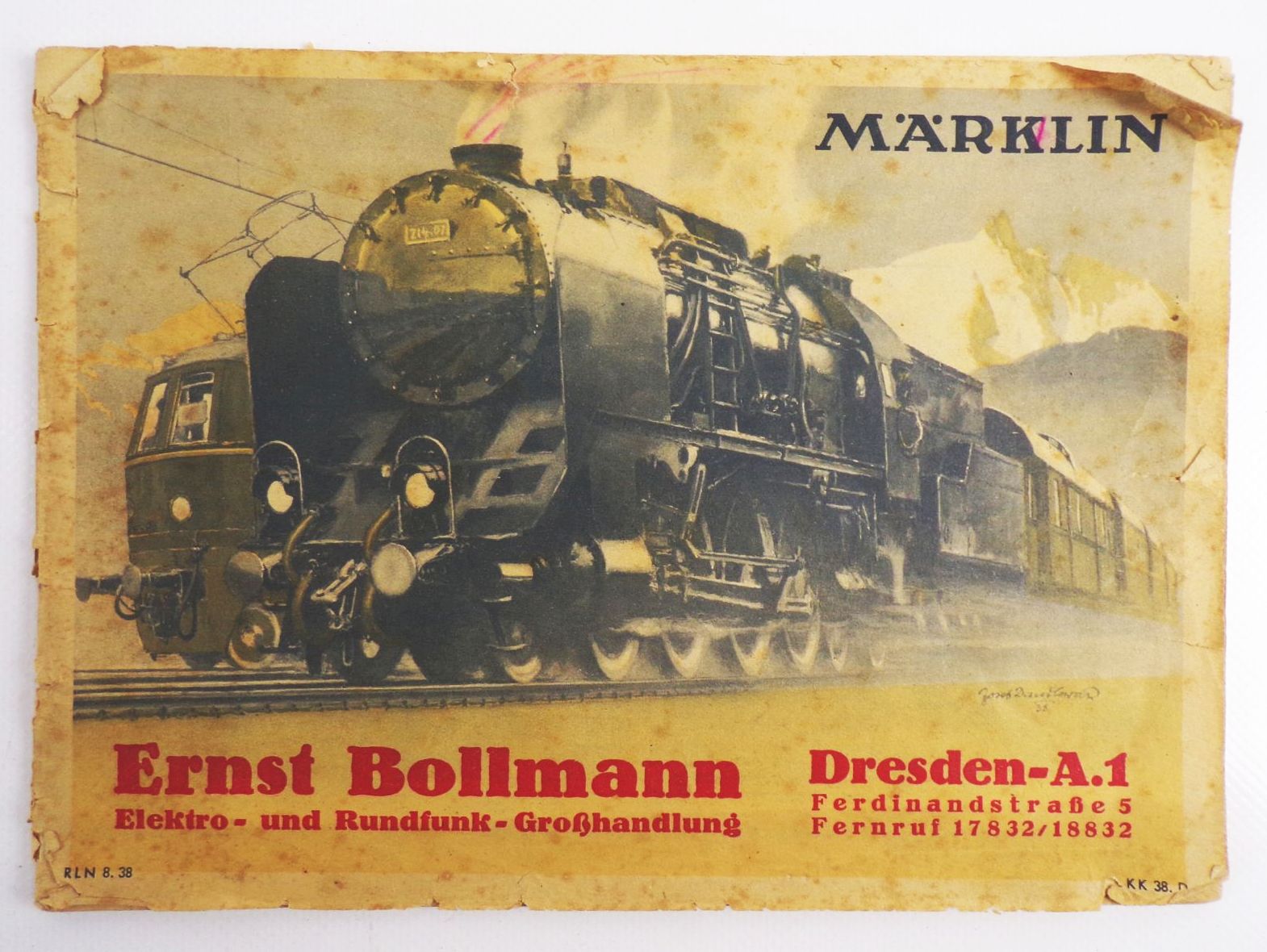 Alter Märklin Katalog Ernst Bollmann Dresden 1938 Alter Märklin Katalog Ernst Bollmann Dresden 1938