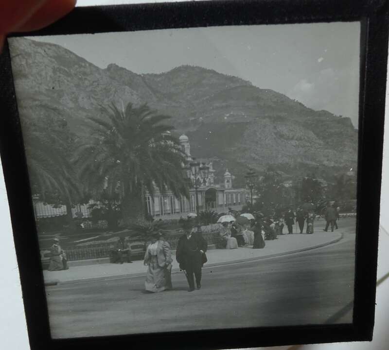 Foto Nachlaß Dia Glasplatten Italien Reise Alpen um 1910 Glasdias Holzschalten