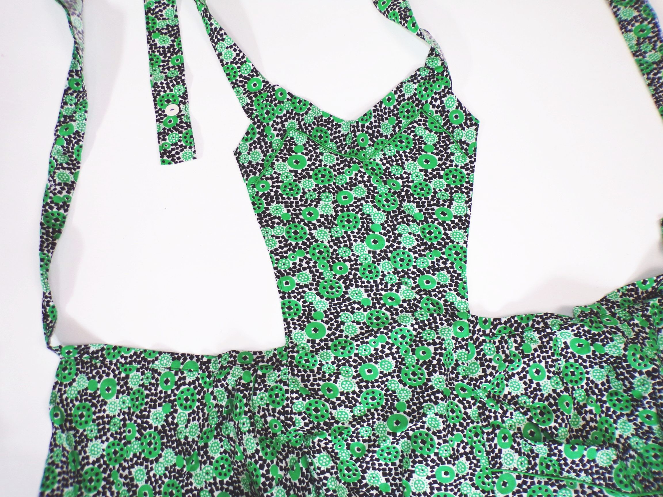 Alte Schürze Umbindeschürze Haushaltsschürze Rockabilly Vintage