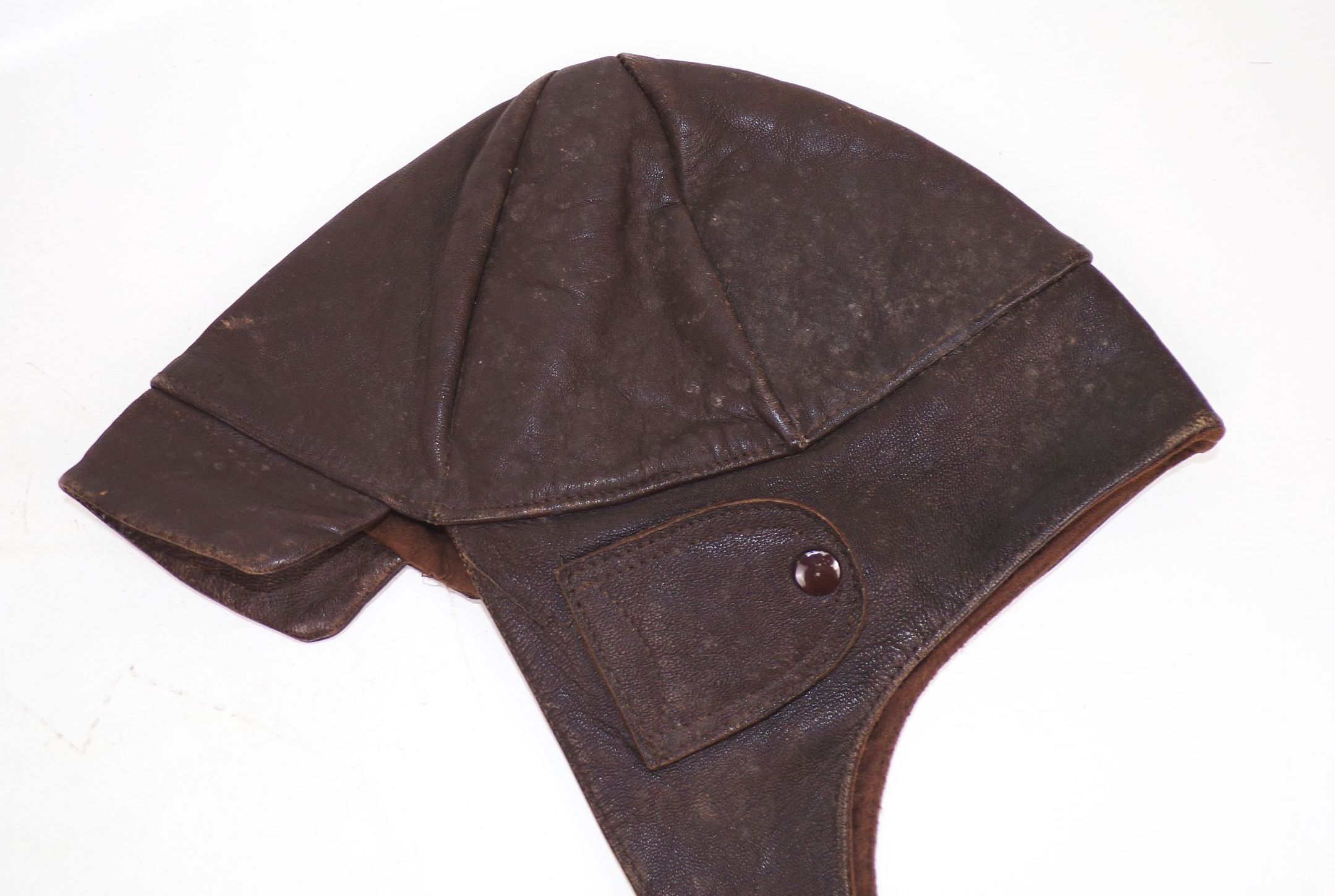 Alter Lederhaube Motorrad Caprio Oldtimer Gr 54 vintage 