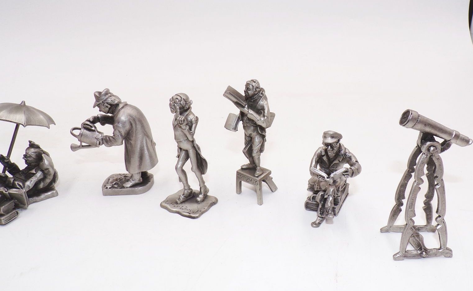 Lot Zinnfiguren Spitzweg und Wilhelm Busch Lot Zinnfiguren Spitzweg und Wilhelm Busch