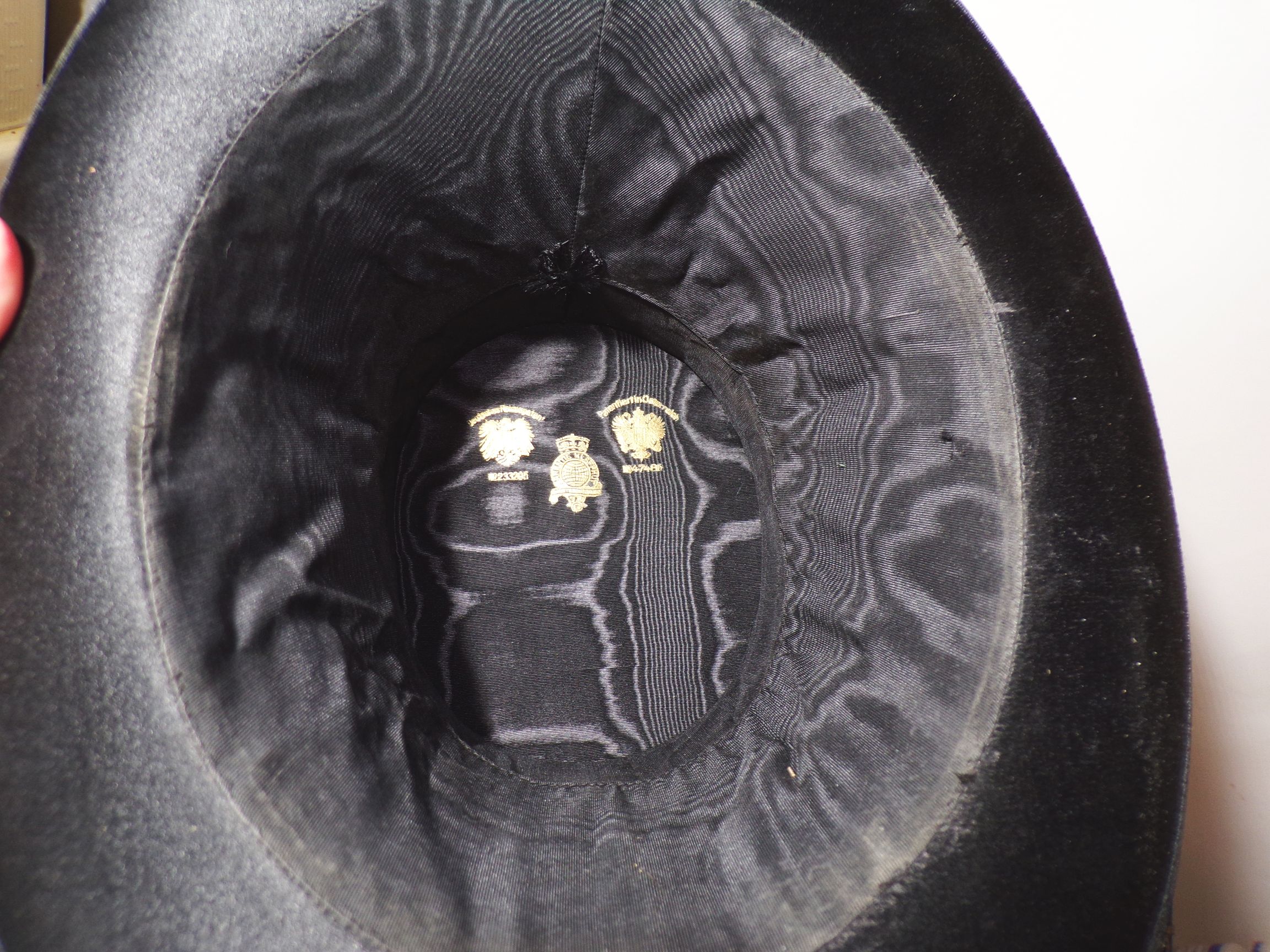 Alter Zylinder Hut Chapeau Claque Schachtel Klapphut Größe 53 vintage