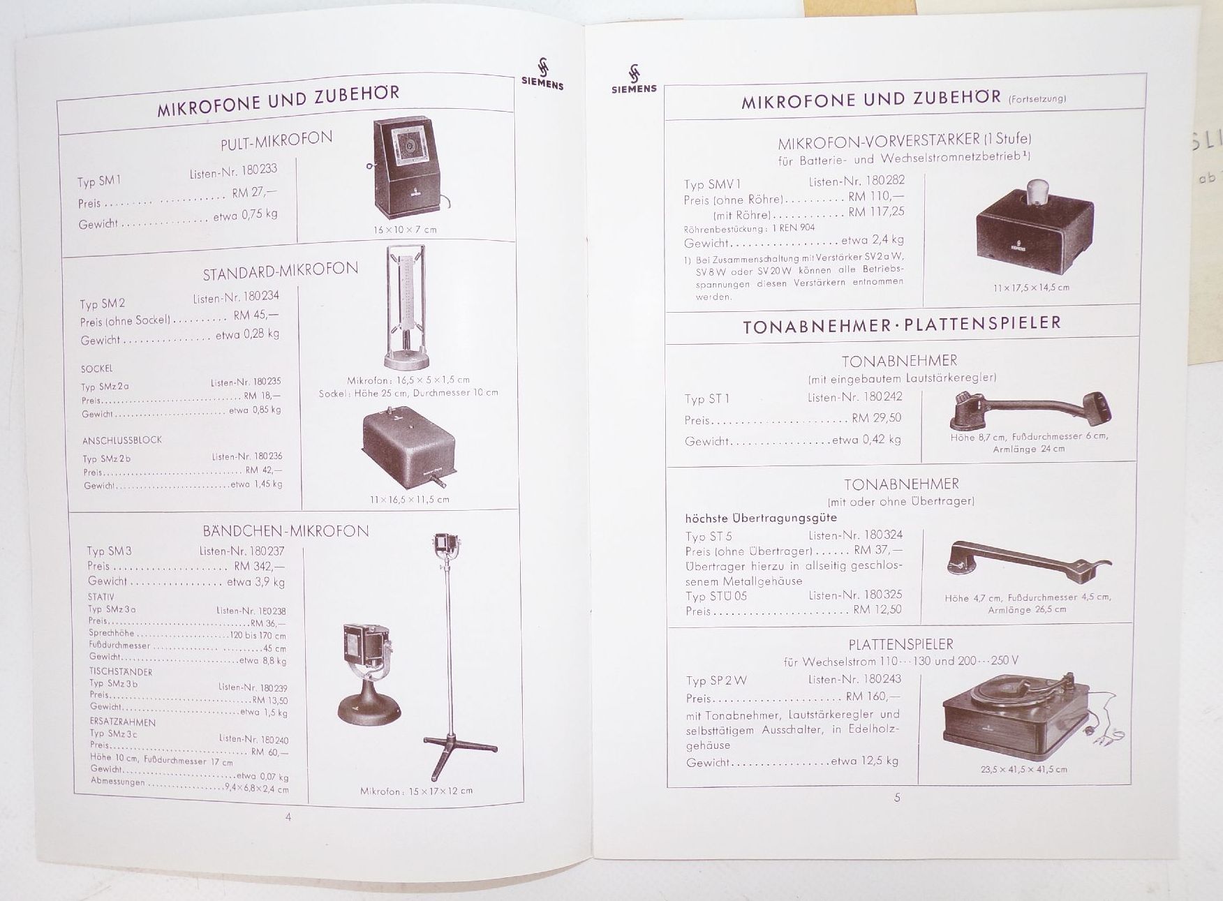 Siemens und Halske Konvolut Prospekte Werbung Elektrotechnik Radio 1929