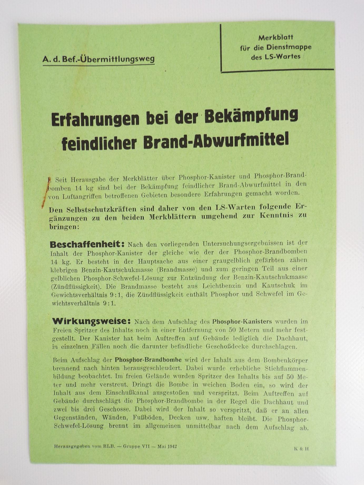 Luftschutz 2 Wk Dokumente Flugblätter Phosphorbomben Kaufbeuren Luftschutz 2 Wk Dokumente Flugblätter Phosphorbomben Kaufbeuren