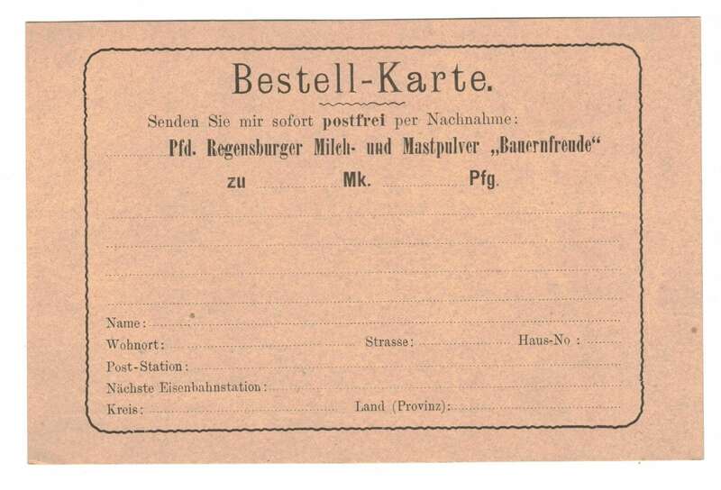 Reklame Postkarte Arthur Starnitzky Freiburg in Schlesien um 1910 Bestellkarte 