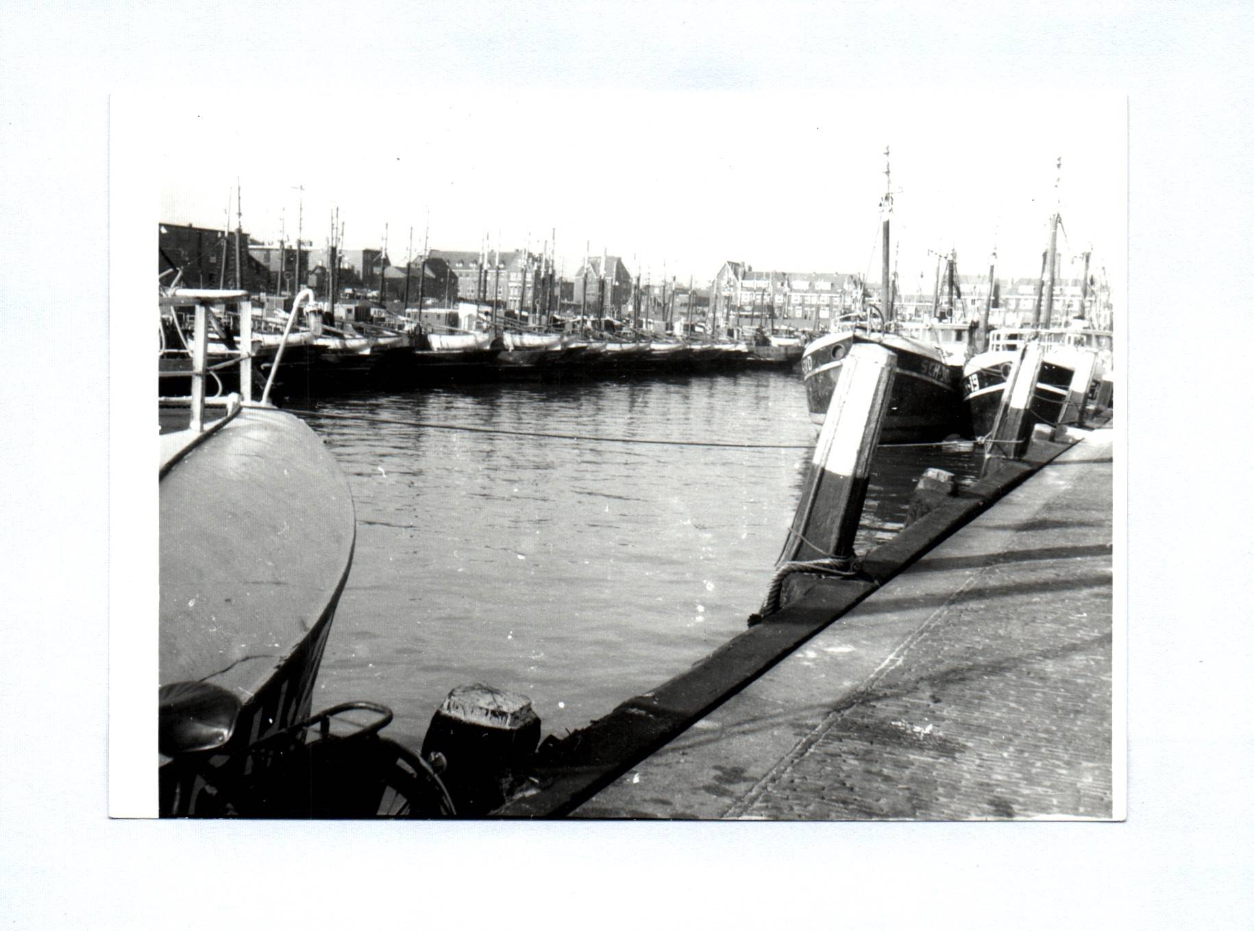5x Foto den Haag Scheveningen Hafen einlaufender Fischdampfer 1962