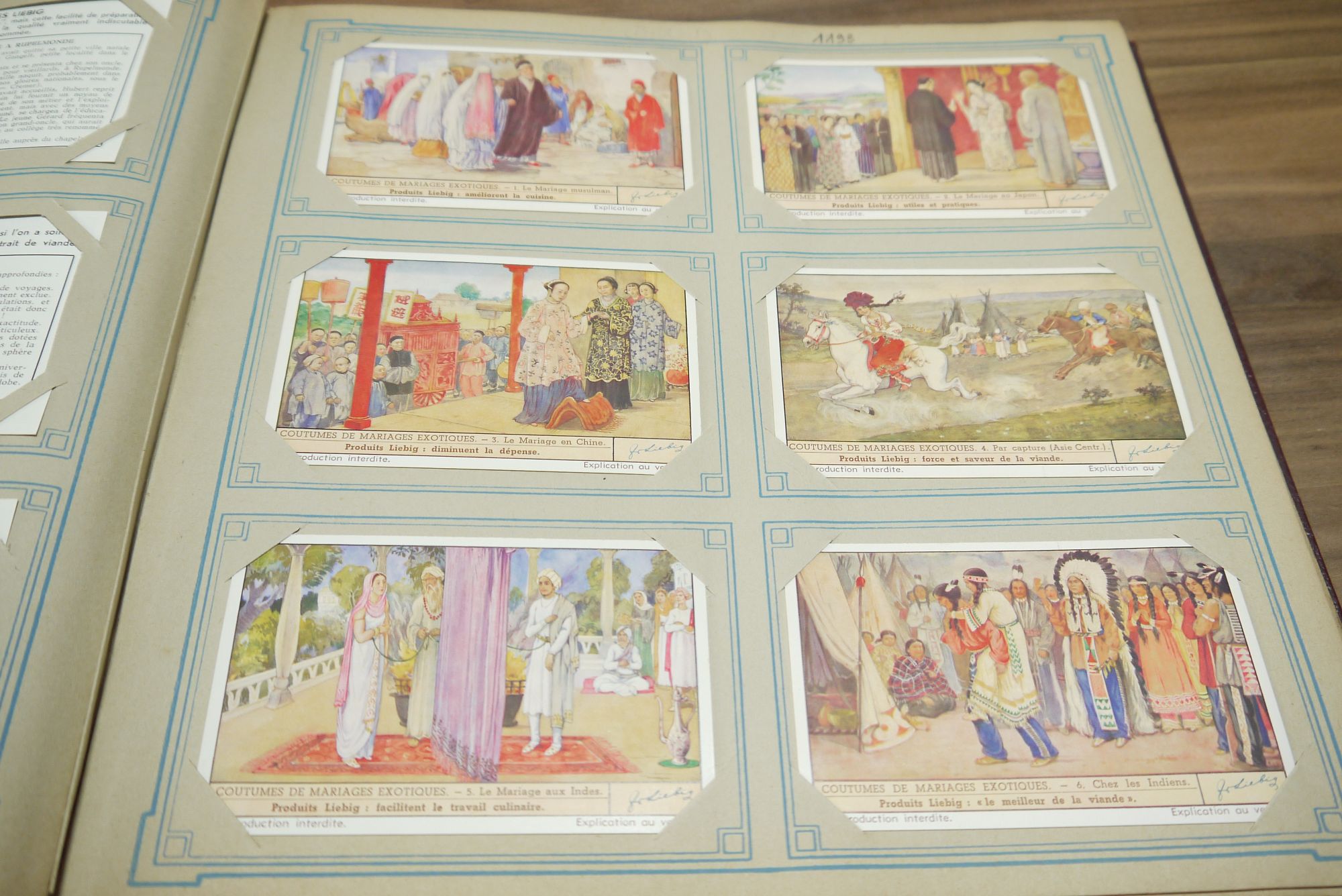 Liebig Chromo Album Sammelbilderalbum ca 52 Seiten 312 Karten Sammelbilder