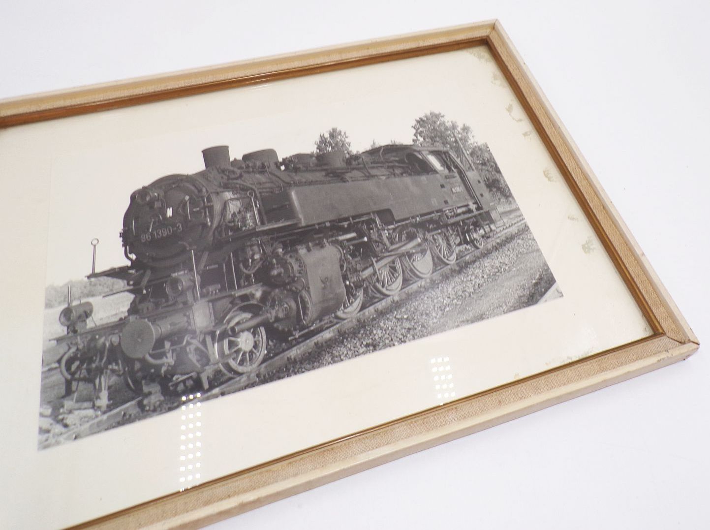Dampflok 86 1390-3 Fotografie Bilderrahmen Eisenbahn