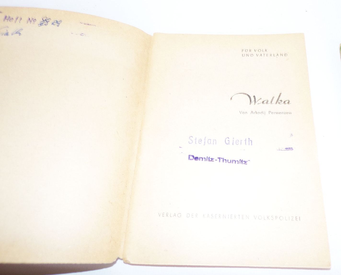 Romanhefte DDR Für Volk und Vaterland 1956 Romanhefte DDR Für Volk und Vaterland 1956