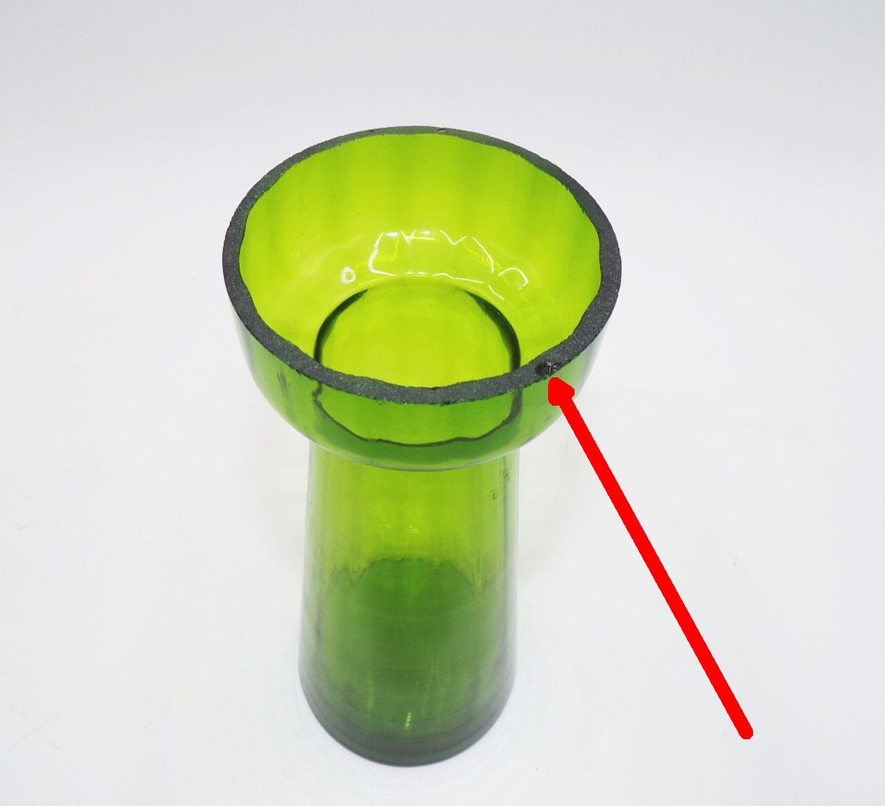 Altes Hyazinthenglas grün Zwiebelglas Vintage Altes Hyazinthenglas grün Zwiebelglas Vintage