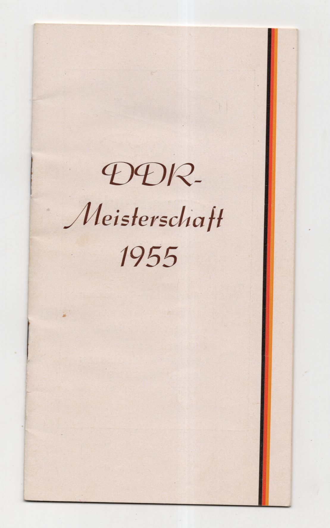 Programmheft DDR Meisterschaft 1955 Tanzen 
