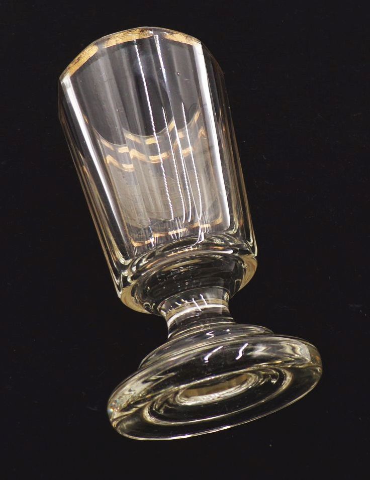 Altes Andenkenglas Restauration Oybin Oberlausitz um 1900