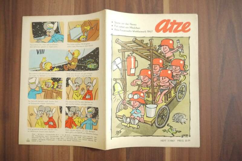 DDR Zeitschrift Atze Sturm an der Newa 1967 Comic