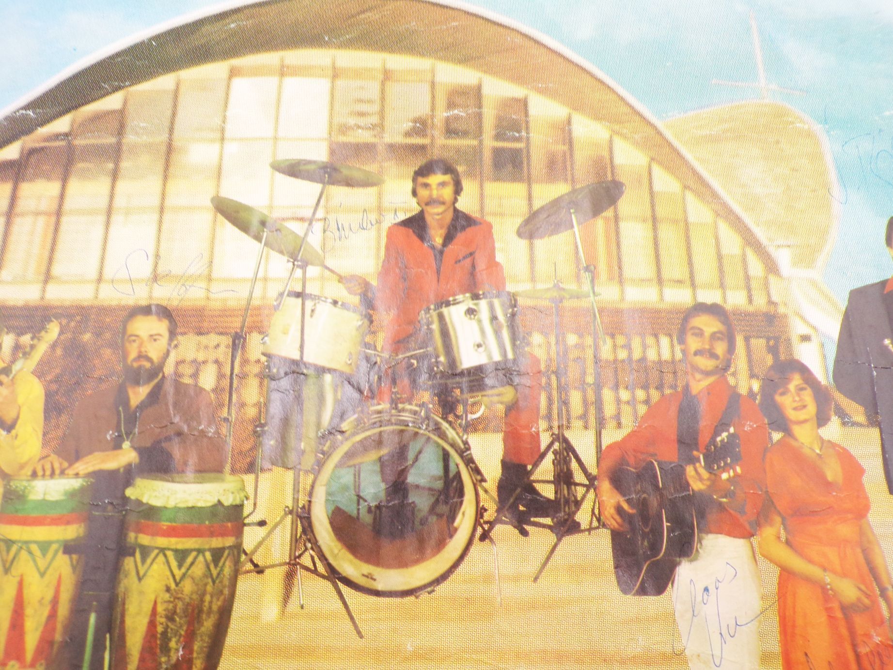 Plakat Hansa Schauorchester DDR mit Unterschriften Autogramm Plakat Hansa Schauorchester DDR mit Unterschriften Autogramm