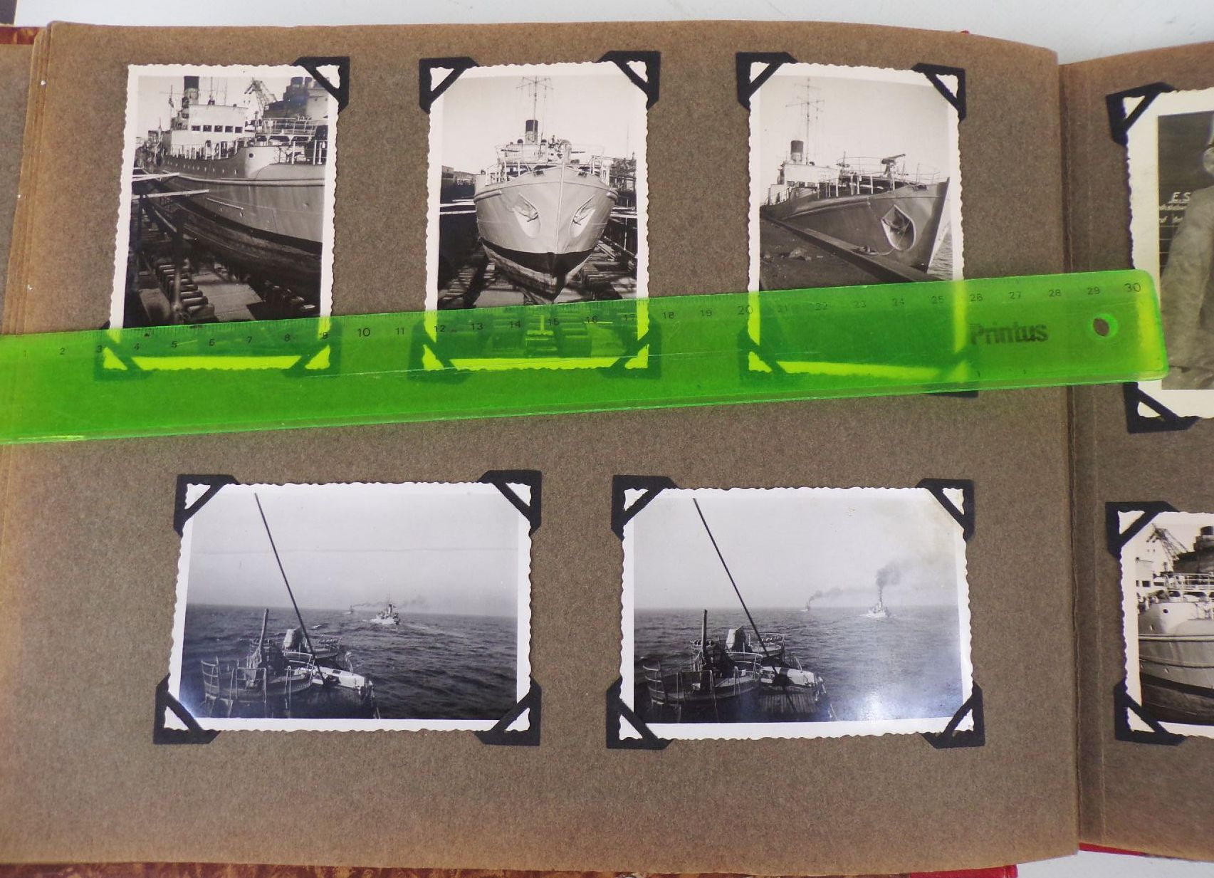 Marine Fotoalbum 2 Wk Schiffe Libau Norwegen Fjorde Matrosen WW2