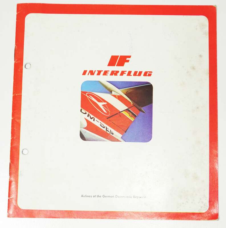 Prospekt IF Interflug Flugzeuge DDR 1976