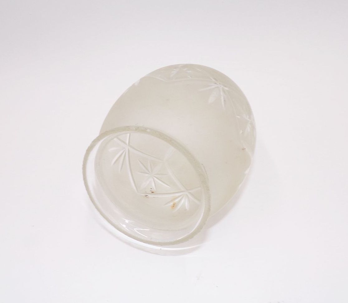 Alte Deckenleuchte Antik um 1900 Messing Glas E27 Lampe