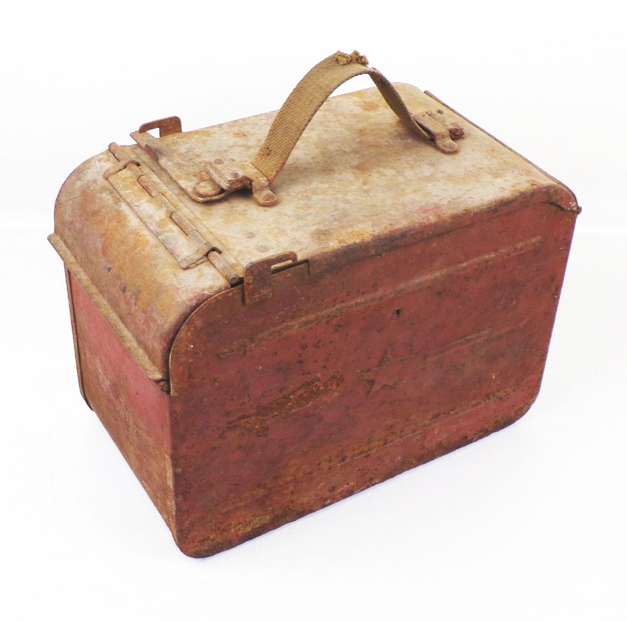 Alte Munitionskiste Metall UdSSR Gurtkasten russisch Dschk Sowjetunion 