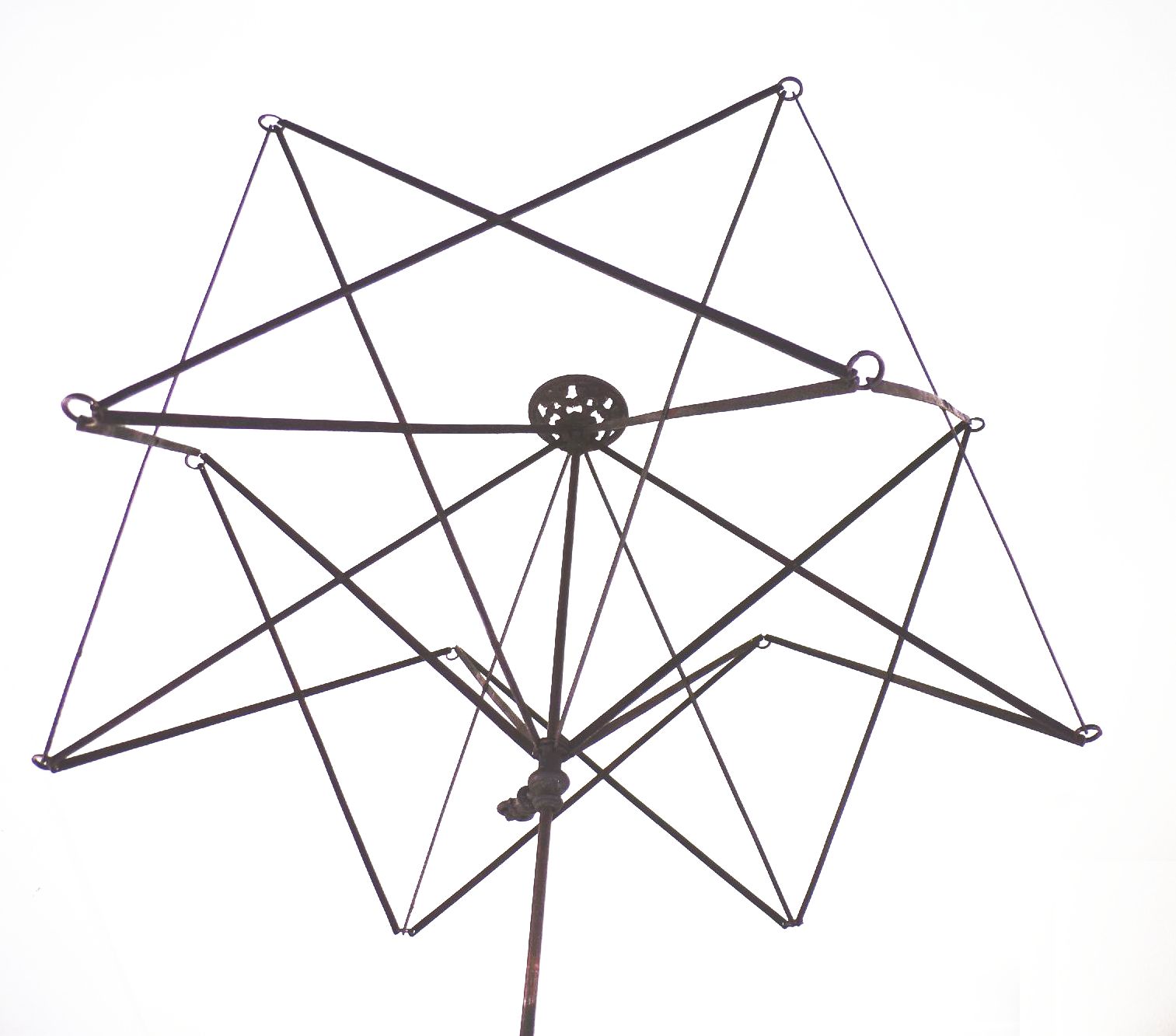 Alte Schirmhaspel Wollwickler Gusseisen Handarbeit Schneider um 1890 