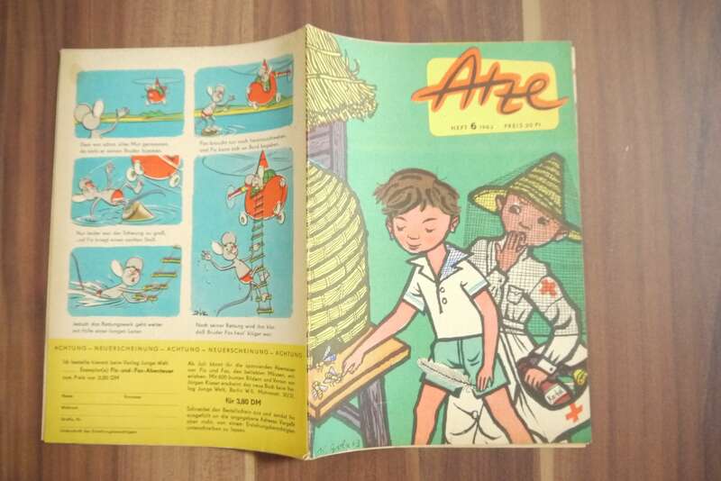 DDR Comic Atze 1963 Chamtenji Keira Heft 6 Kinderzeitschrift 1963