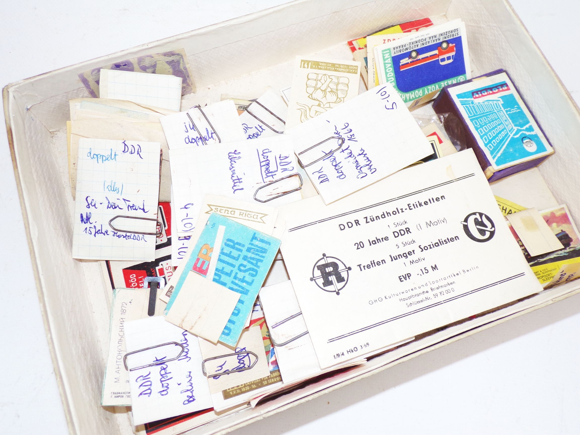 Konvolut Streichholzetiketten DDR CSSR Sowjetunion Sammler Fundgrube